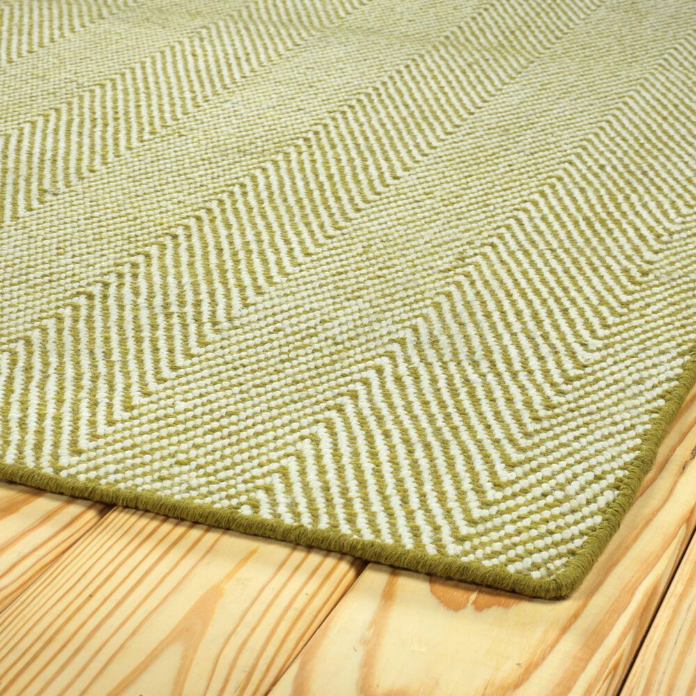 Kaleen Rugs Ziggy ZIG01-70 5&#39; x 7&#39;6&quot; Wasabi and White Indoor/Outdoor Area Rug, , large