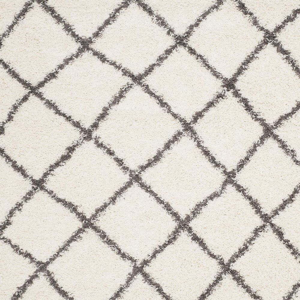 Safavieh Dallas Shag SGD258H-4 4&#39; x 6&#39; Ivory/Dark Grey Area Rug, , large