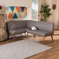 Baxton Studio Odessa 2-Piece Dining Nook Bench Set in Walnut Brown, , large