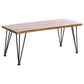 Hearth and Haven Zion 3-Piece Outdoor Coffee Table and Accent Table Set with Metal Hairpin Legs in Teak, , large