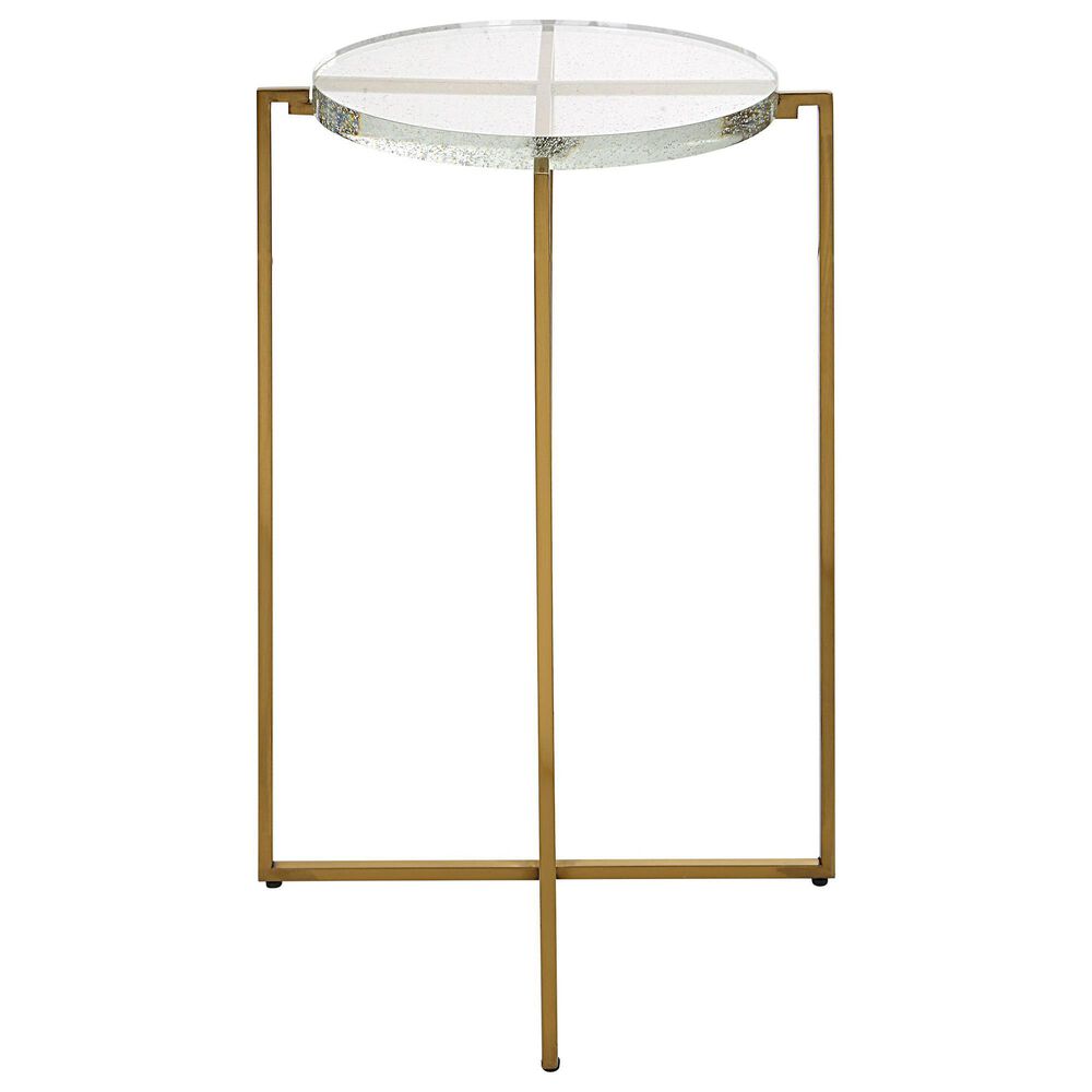 Uttermost Star-Crossed Accent Table in Brushed Gold, , large