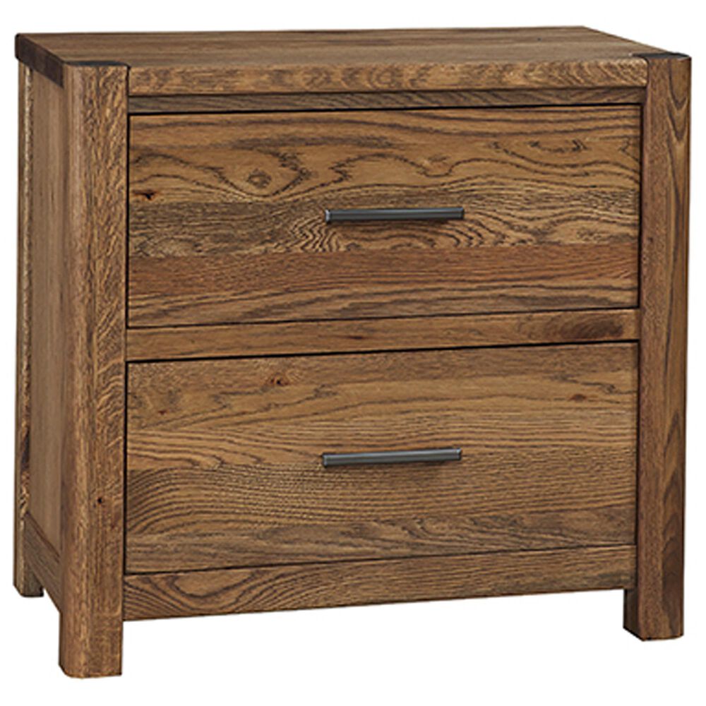 Viceray Collections Crafted Oak 2-Drawer Nightstand in Natural, , large