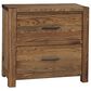Viceray Collections Crafted Oak 2-Drawer Nightstand in Natural, , large