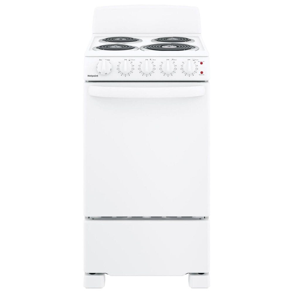 Hotpoint 20" Front-Control Electric Range in White, , large