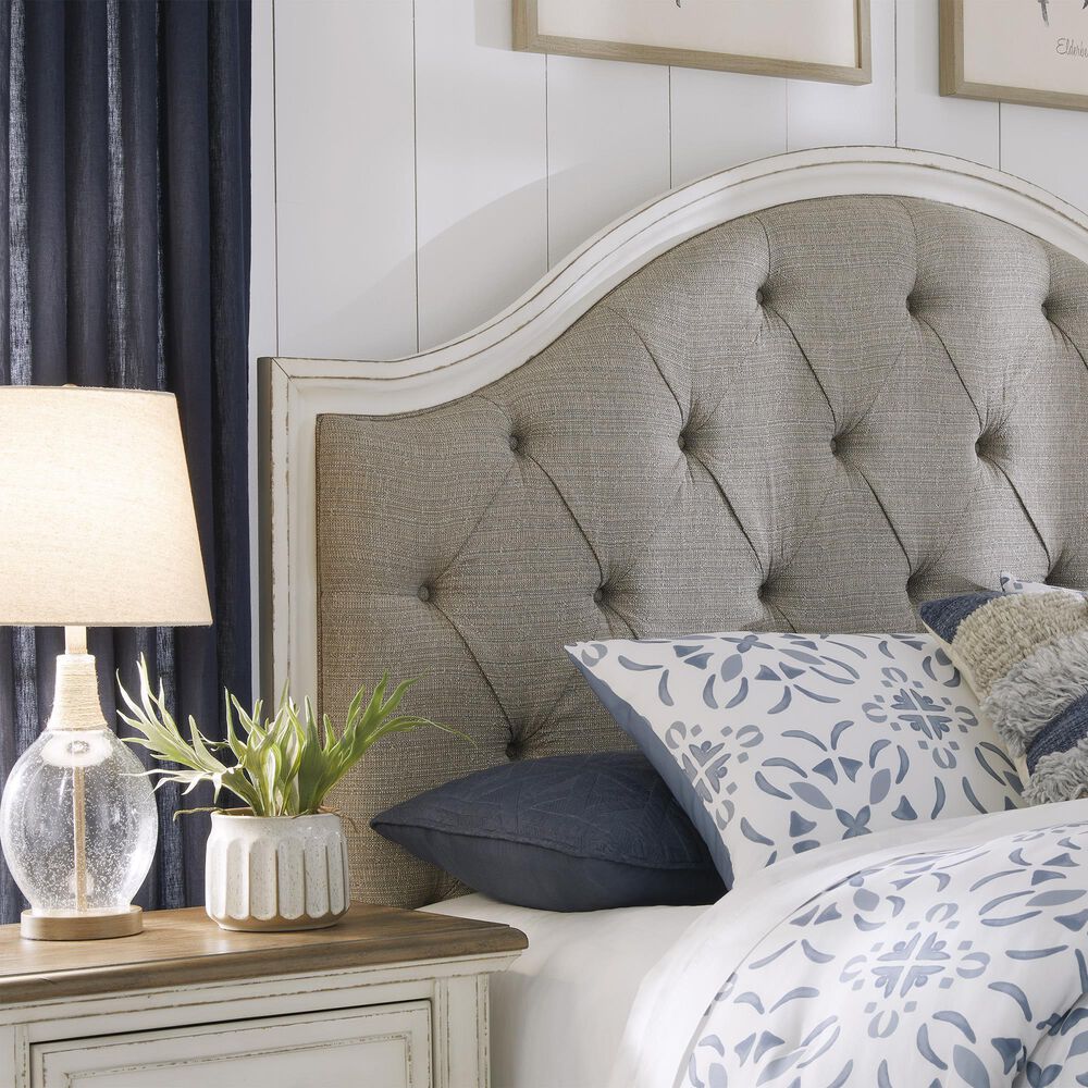 Ashley Blendon Queen Upholstered Panel Bed in Rustic Brown, , large