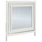 Ashley Zuraleus 6-Drawer Dresser and Mirror in Matte White and Chrome, , large