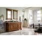 James Martin Vanities Brookfield 60" Double Bathroom Vanity in Country Oak with 3 cm Carrara White Marble Top and Rectangle Sink, , large