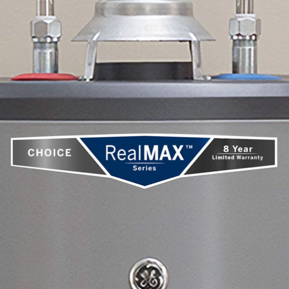 GE Appliances RealMAX Choice 50-Gallon Tall Liquid Propane Atmospheric Water Heater in Gray, , large