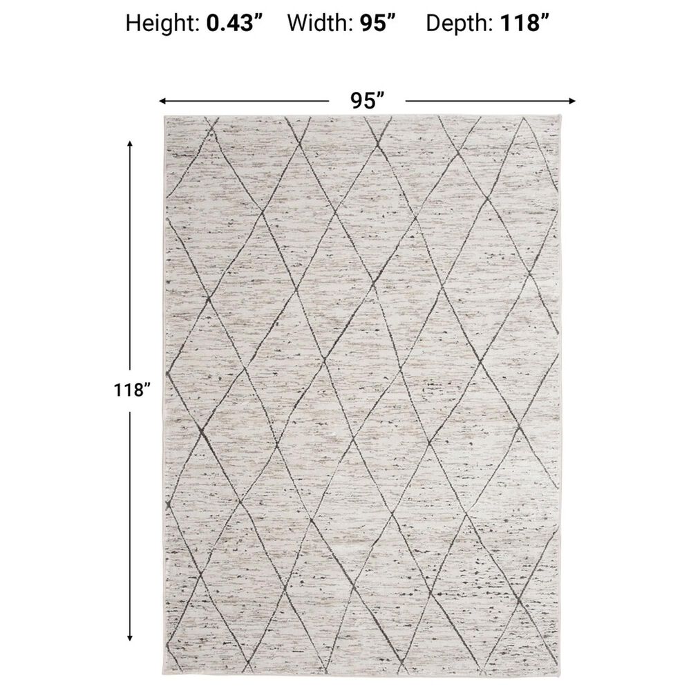 Central Oriental Landscape Acton Beige 7&#39;10&quot; x 9&#39;10&quot; Area Rug, , large