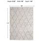Central Oriental Landscape Acton Beige 7"10" x 9"10" Area Rug, , large