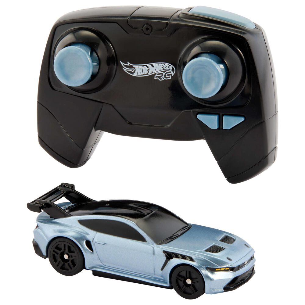 Hot Wheels 1:64 Scale Ford Mustang GTD Remote Control Toy Car in Black, , large