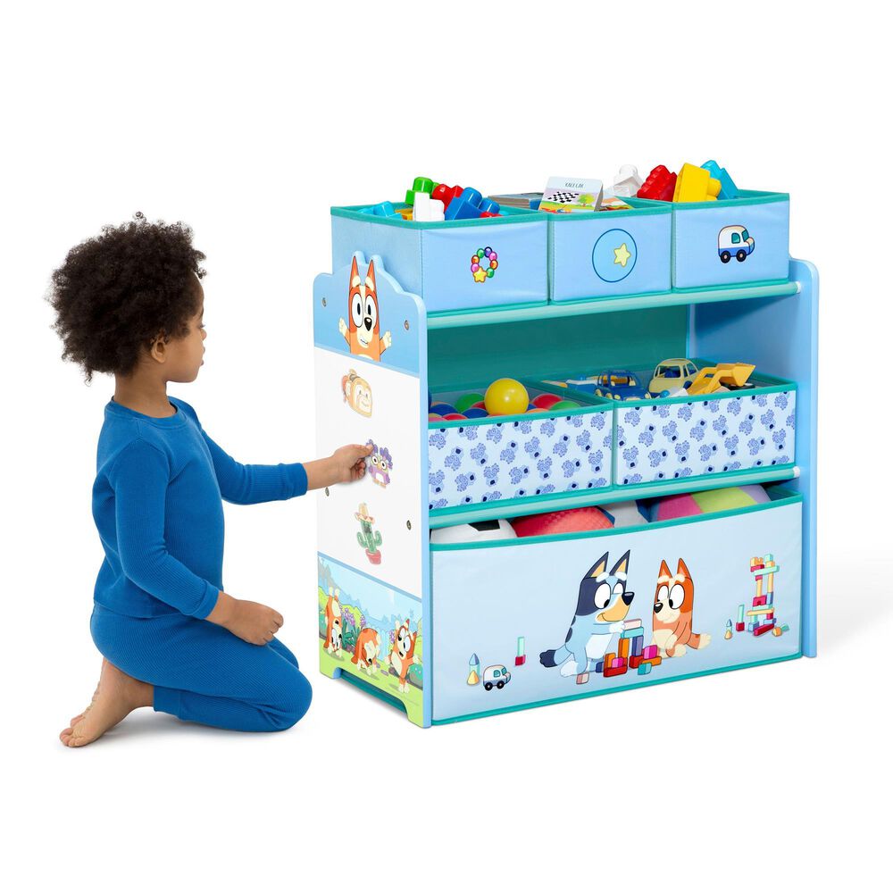 Delta Bluey 6 Bin Organizer in Blue, , large