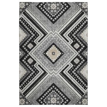 Dalyn Rug Company Portico PO5 Black 8" x 10" Area Rug, , large