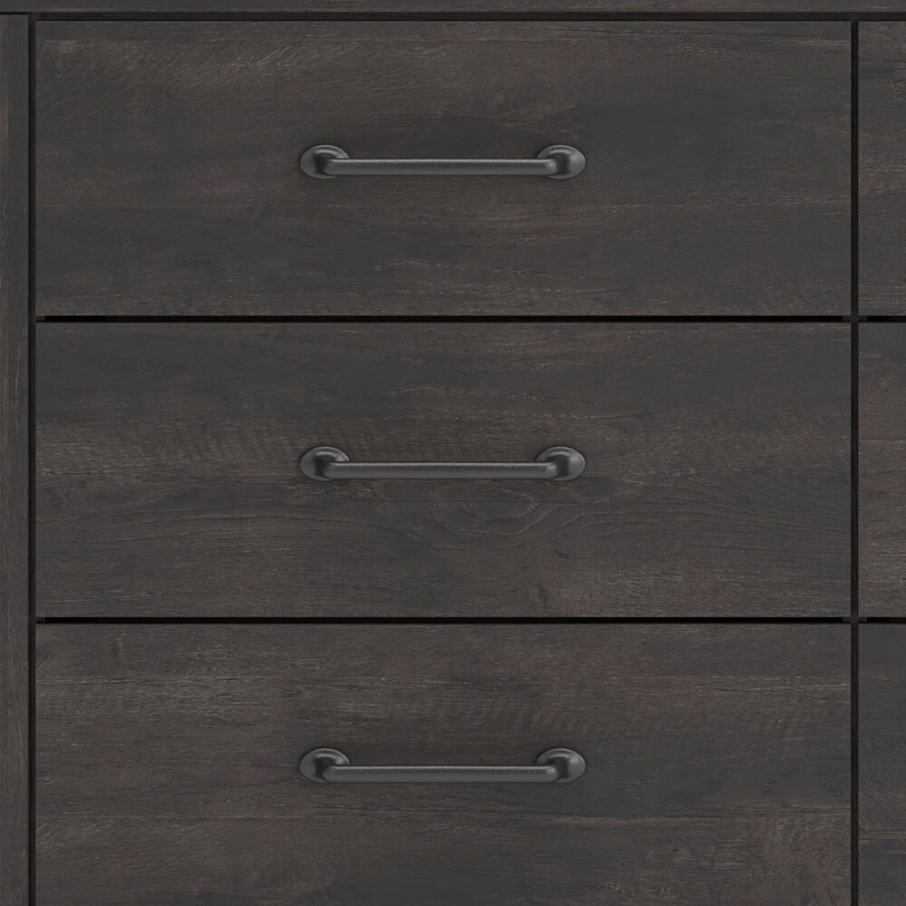 Ashley Hollivern 6-Drawer Dresser in Dark Gray, , large