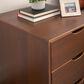 Linon Home Decor Polly 3-Drawer Nightstand in Walnut, , large