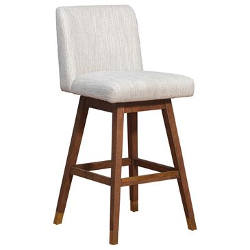 Blue River Basila Swivel Barstool in Beige, , large
