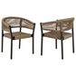 Blue River Doris Outdoor Dining Chair with Truffle Rope Seat in Dark Eucalyptus (Set of 2), , large