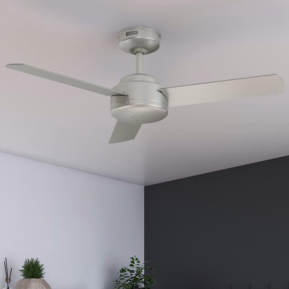 Hunter Presto 44&quot; Ceiling Fan in Matte Nickel, , large
