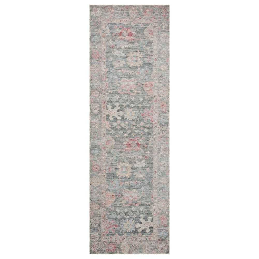 Loloi II Elysium 2" x 5" Graphite and Multicolor Runner, , large