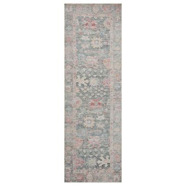 Loloi II Elysium 2" x 5" Graphite and Multicolor Runner, , large