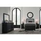 Ashley Maeling Twin Upholstered Panel Bed in Black and Gray, , large