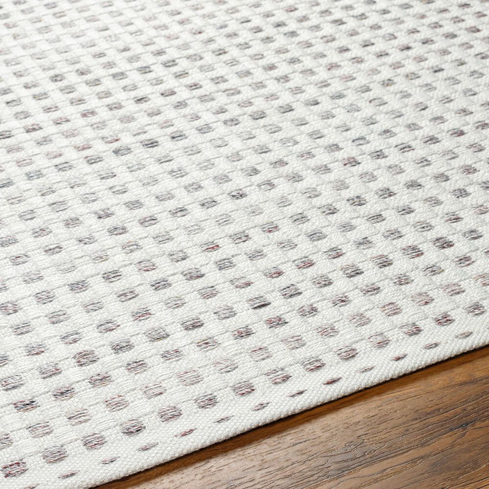 Surya Ariel White, Light Gray and Rust 10&#39; x 14&#39; Area Rug, , large
