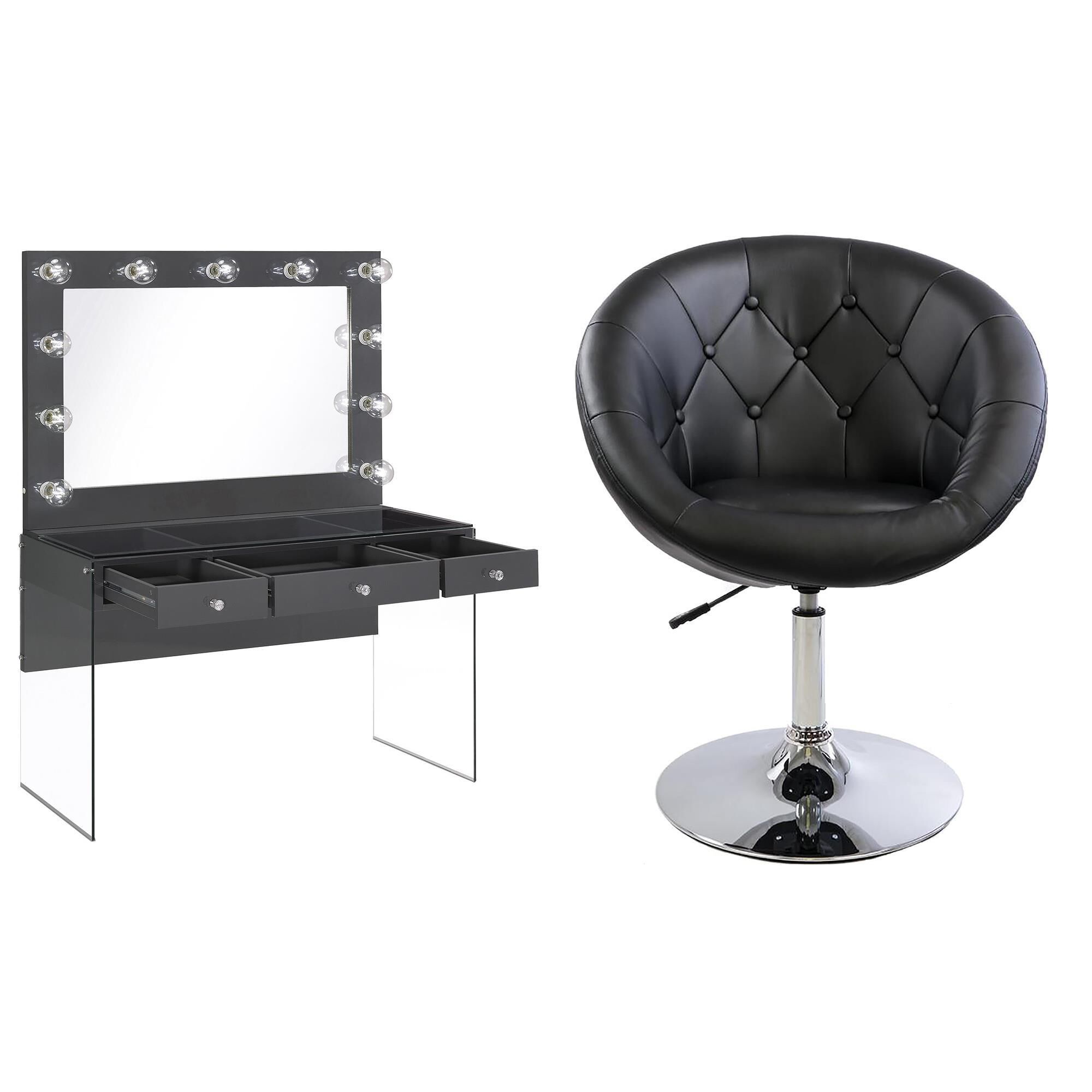 Impressions Vanity Vanity Set With Antoinette Vanity Chair 50 OFF