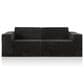 Furniture of America Facil 2-Piece Modular Track Arm Loveseat in Black, , large
