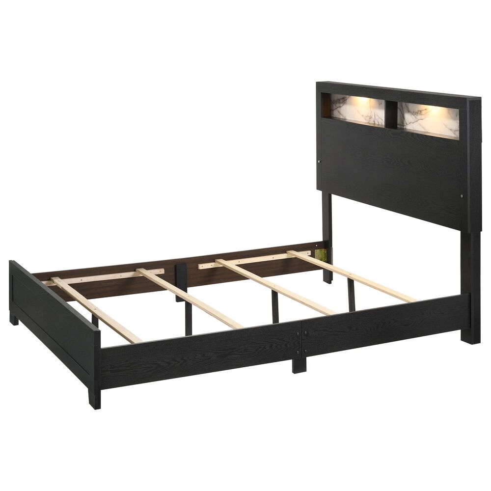 Crown Mark Cadence King Bed in Black and White, , large