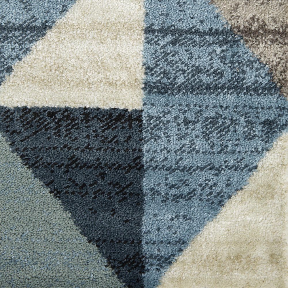 Kas Oriental Rugs Heritage Scope 2&#39;2&quot; x 7&#39;11&quot; Blue and Grey Runner, , large