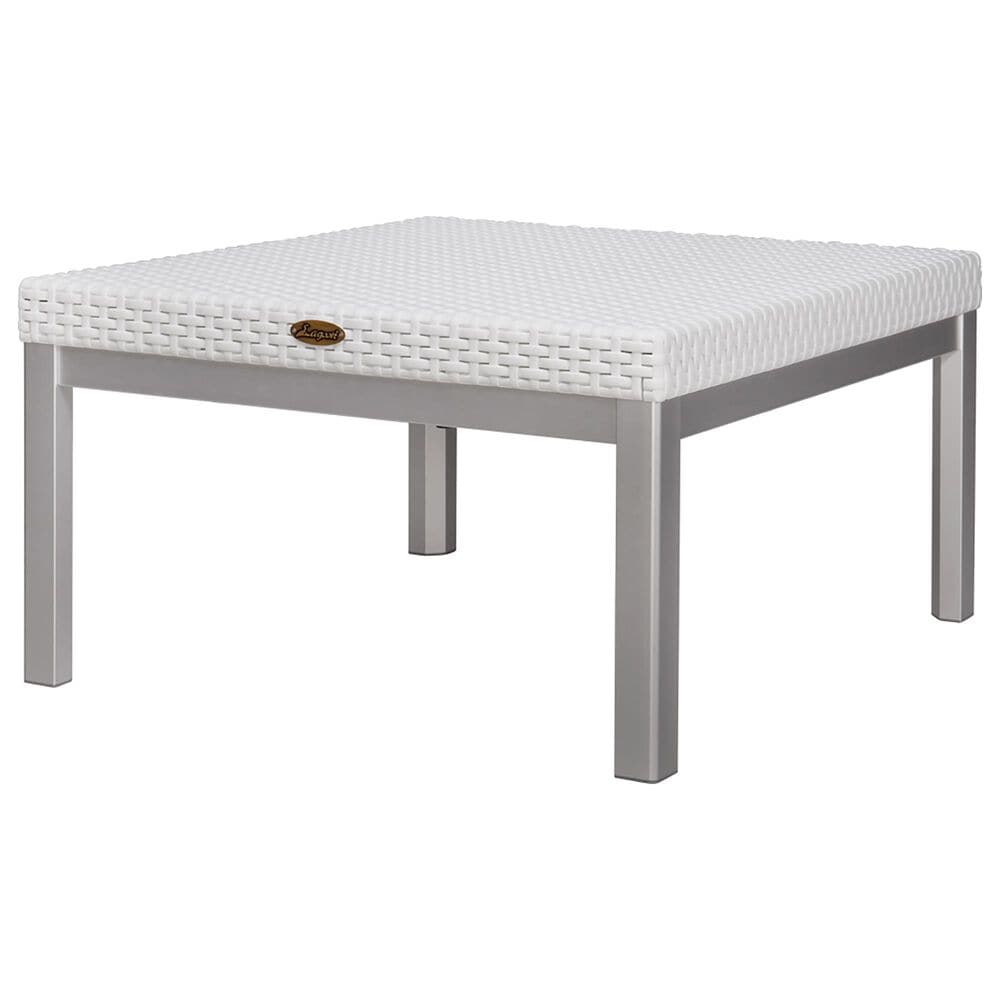 Lagoon Furniture Russ Rattan Coffee Table in White, , large