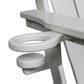 Hearth and Haven 34" Outdoor Folding Adirondack Chair with Cup Holder in White, , large
