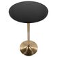 Lumisource Pebble Adjustable Bar Table in Black and Gold, , large