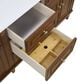 James Martin Vanities Lorelai 72"Double Vanity in Mid-Century Walnut with 3 cm Arctic Fall Solid Surface Top, , large