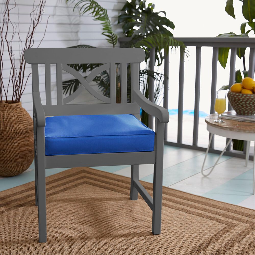 Sorra Home Sunbrella 20" Cushion in Canvas True Blue, , large
