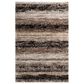 Central Oriental Structures Torrent Mount Vernon 5" x 7"6" Soot and Parchment Area Rug, , large