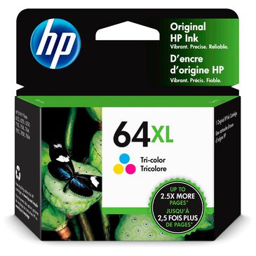 HP 64XL High Yield Tri-color Original Ink Cartridge, , large