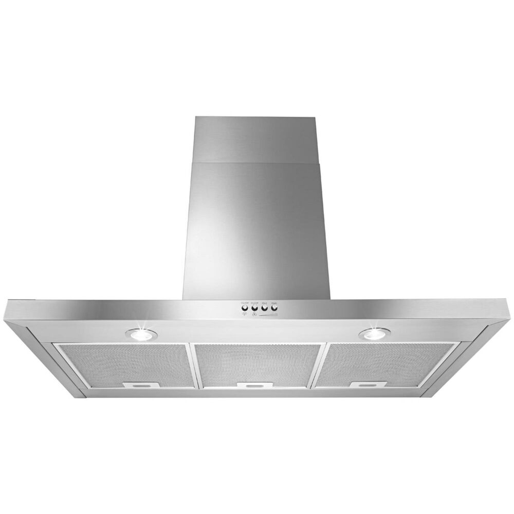 Whirlpool 36&quot; Wall Mount Flat Range Hood in Stainless Steel, , large