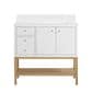 37B Isadore 36" Single Bathroom Vanity Cabinet in Bright White and White Composite Stone Top and Backsplash, , large