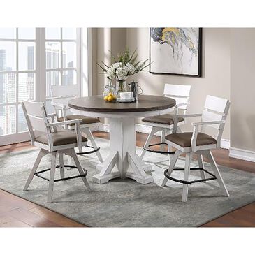Radius La Sierra Counter Game Table in Distressed White and Grayish-Brown, , large