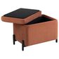 Lifestyle Solutions Kona Small Storage Ottoman in Rust, , large