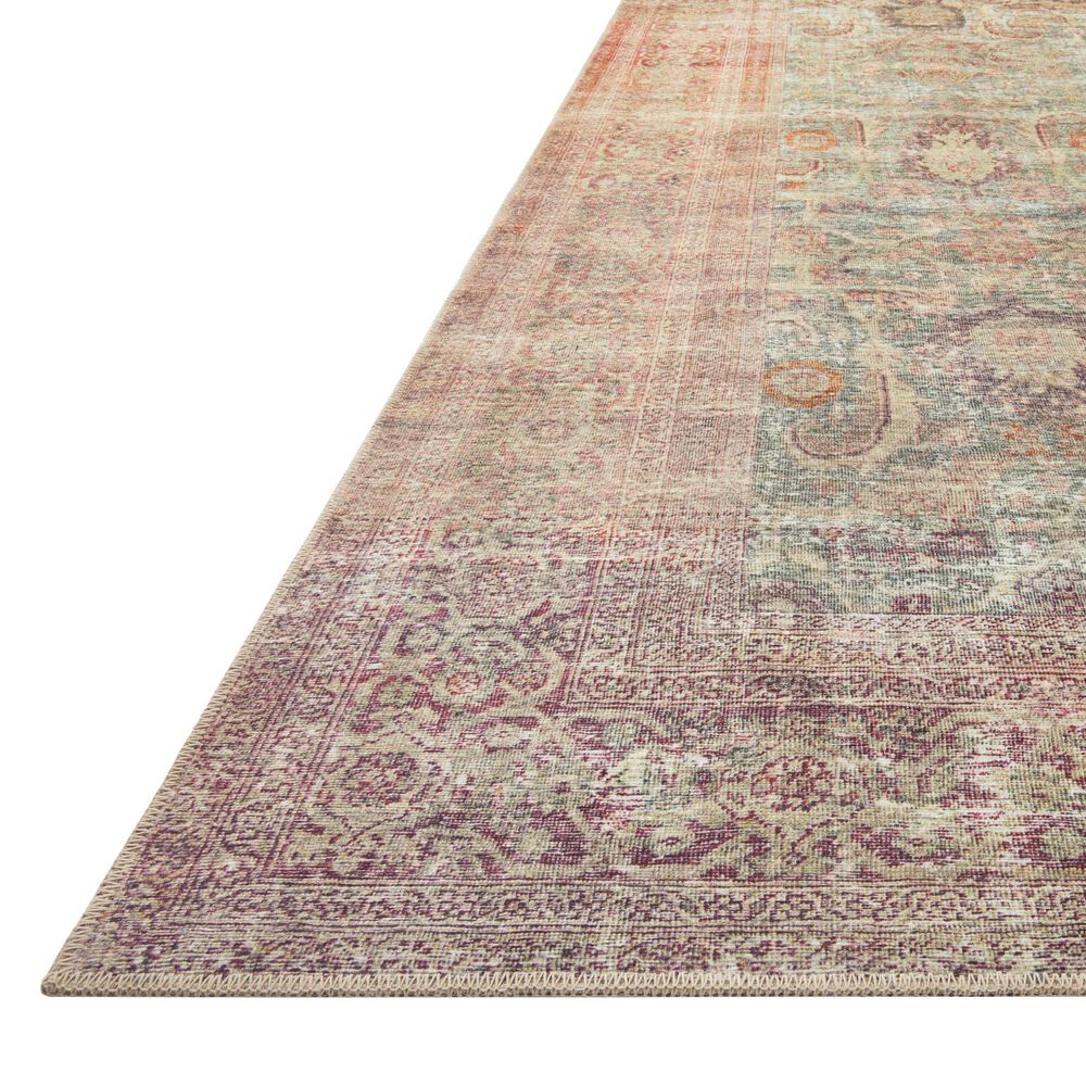 Amber Lewis x Loloi Georgie 2&#39; x 5&#39; Jade and Sunset Area Rug, , large