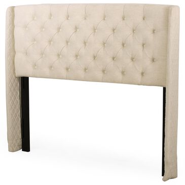 Noble House Lidia Full/Queen Headboard in Beige, , large