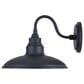 Vaxcel Tucson 10" 1-Light Outdoor Wall Sconce in Textured Black and Glossy White, , large