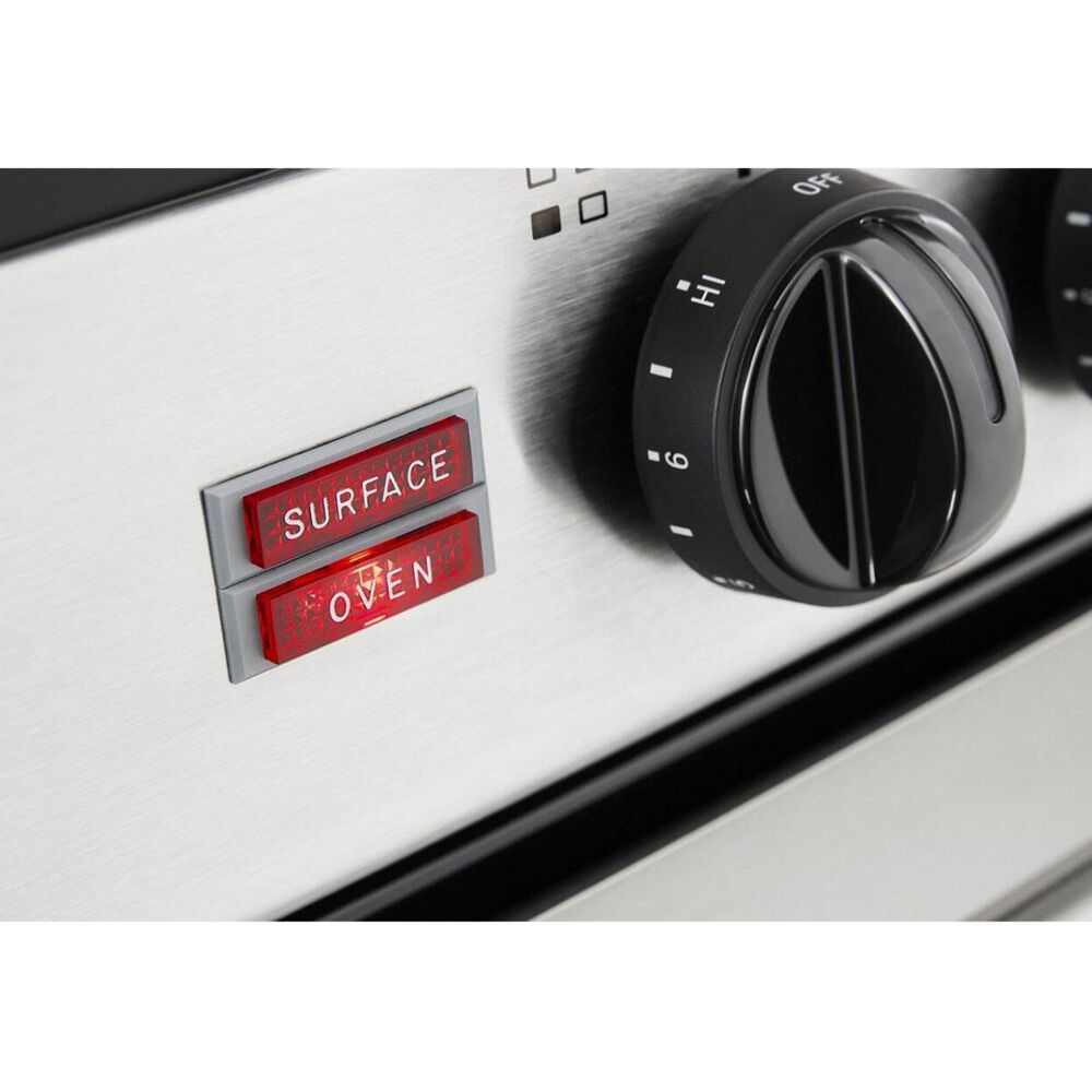 Whirlpool 24" Smooth Top Electric Range with Upswept in Stainless Steel, , large