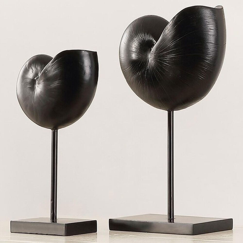 Safavieh Debra Snail Table Decor in Black &#40;Set of 2&#41;, , large