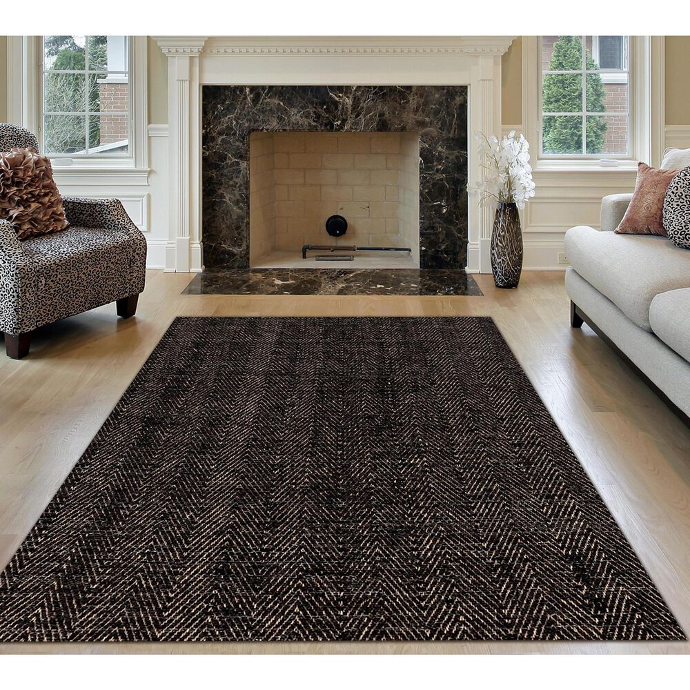 Radici USA Naturale 020 8&#39; x 10&#39; Brown Area Rug, , large