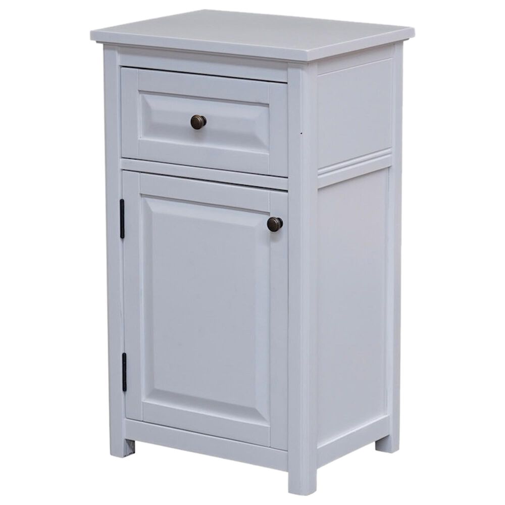 Timberlake Dorset 1-Drawer 29" Bath Storage Cabinet in White, , large