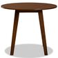 Baxton Studio Ela Dining Table in Walnut Brown - Table Only, , large