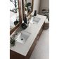 James Martin Vanities Metropolitan 72" Double Bathroom Vanity in American Walnut with 3 cm Eternal Jasmine Pearl Quartz Top and Rectangular Sinks, , large